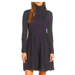 Eliza J knitted Long sleeve turtle neck dress sz M